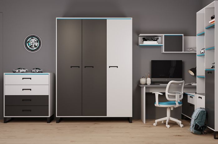 Полка навесная Carbon White (Карбон Вайт) НП1