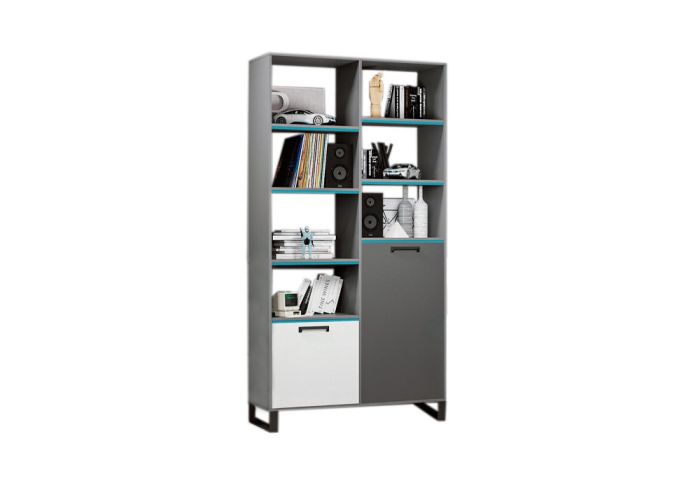 Шкаф для книг Carbon White (Карбон) ШК